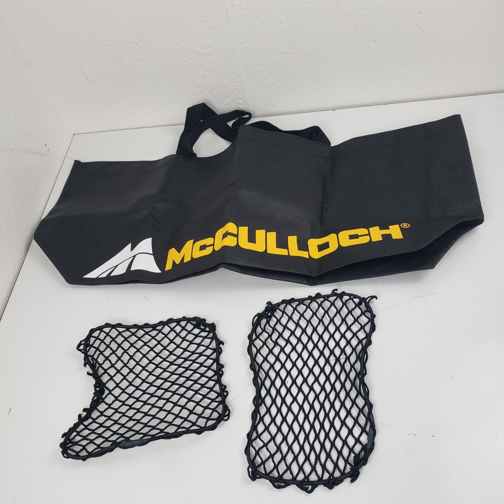 McCulloch Steam Cleaner Black Storage Bag and Mesh Cargo Net Set